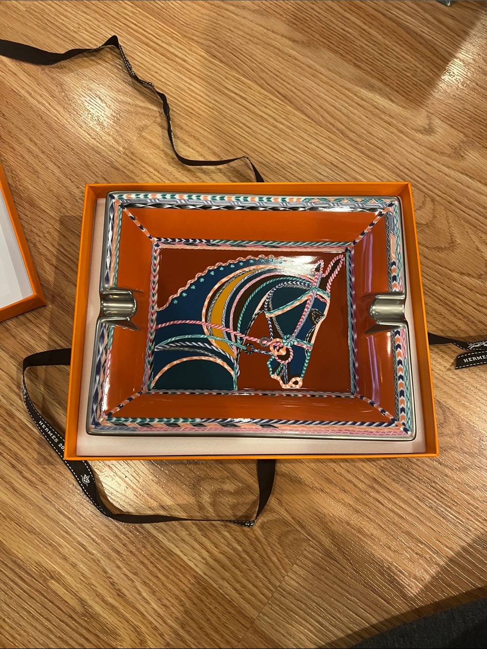 Hermès Orange Gift Box with Logo